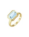 Kai Fine Jewelry 14k 2.20 Ct. Tw. Aquamarine Cocktail Ring In Brown