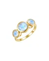 Kai Fine Jewelry 14k 2.20 Ct. Tw. Moonstone Cocktail Ring In Gold