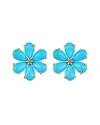 Kai Fine Jewelry 14k 2.43 Ct. Tw. Diamond & Turquoise Stud Earrings