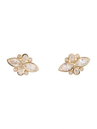Pre-owned Kai Fine Jewelry 14k 2.44ctw Lab-grown Diamond Stud Earrings In Multicolor