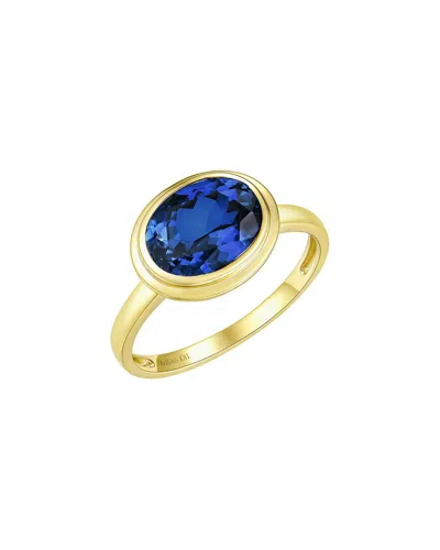 Kai Fine Jewelry 14k 2.50 Ct. Tw. Lab-grown Blue Sapphire Ring In Gold