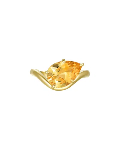 Kai Fine Jewelry 14k 2.60 Ct. Tw. Citrine Cocktail Ring In Gold
