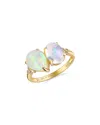 Kai Fine Jewelry 14k 2.63 Ct. Tw. Diamond & Moonstone; Opal Cocktail Ring
