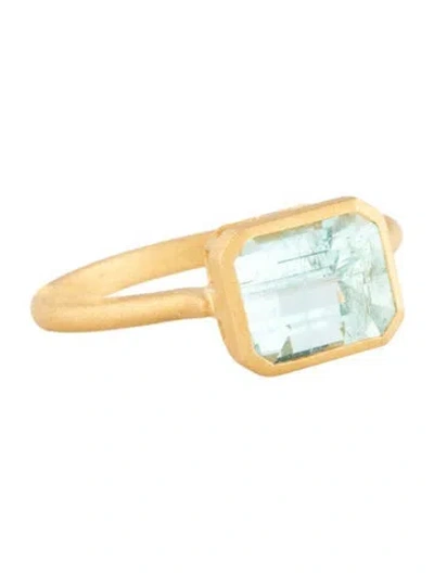Pre-owned Kai Fine Jewelry 14k 2.6.4ct Aquamarine Cocktail Ring In Multicolor