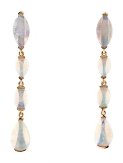 Pre-owned Kai Fine Jewelry 14k 2.72ctw Opal Drop Earrings In Multi