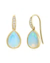 Kai Fine Jewelry 14k 2.85 Ct. Tw. Diamond & Opal Drop Earrings In Gold