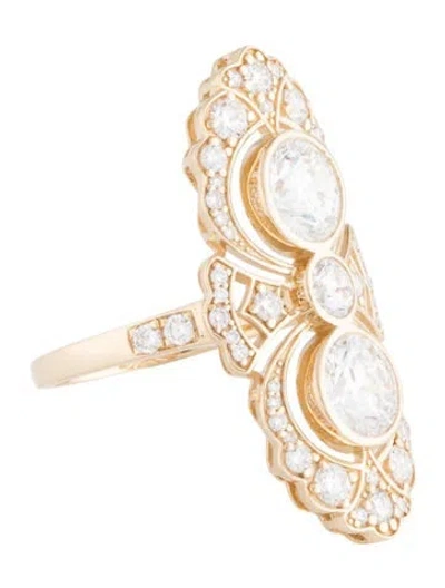 Pre-owned Kai Fine Jewelry 14k 3.06ctw Lab-grown Diamond Heirloom Revival Cocktail Ring In Multicolor