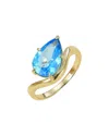 Kai Fine Jewelry 14k 3.10 Ct. Tw. Swiss Blue Topaz Cocktail Ring In Gold