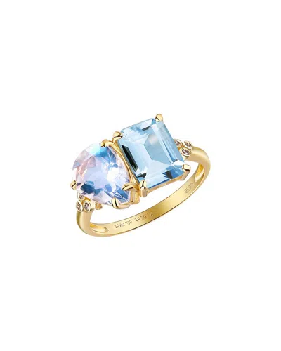Kai Fine Jewelry 14k 3.13 Ct. Tw. Diamond & Gemstone Cocktail Ring In Gold