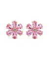 Kai Fine Jewelry 14k 3.43 Ct. Tw. Diamond & Pink Sapphire Stud Earrings In Pink