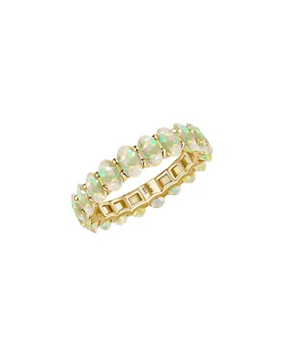 Kai Fine Jewelry 14k 3.50 Ct. Tw. Opal Eternity Ring In Gold