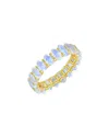 Kai Fine Jewelry 14k 4.00 Ct. Tw. Moonstone Eternity Ring In Gold