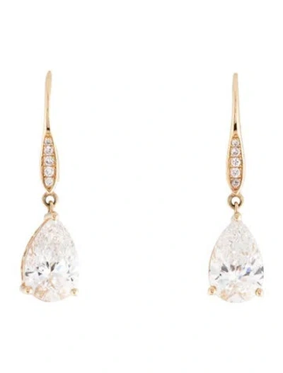 Pre-owned Kai Fine Jewelry 14k 4.00ctw Lab-grown Diamond Drop Earrings In Multi