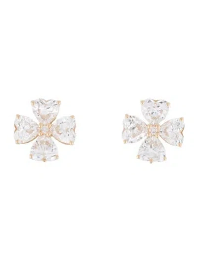 Pre-owned Kai Fine Jewelry 14k 4.00ctw Lab-grown Diamond Felicia Clover Earrings In Multi