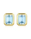 Kai Fine Jewelry 14k 4.40 Ct. Tw. Aquamarine Stud Earrings In Gold