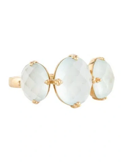 Pre-owned Kai Fine Jewelry 14k 4.50ct Aquamarine Cocktail Ring In Multicolor