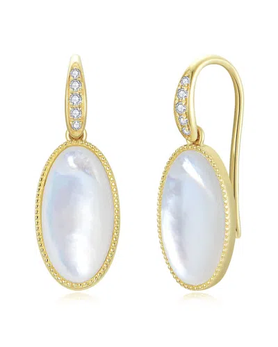 Kai Fine Jewelry 14k 4.85 Ct. Tw. Diamond & Mother Of Pearl Drop Ea In Gold