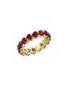 Kai Fine Jewelry 14k 5.20 Ct. Tw. Garnet Eternity Ring In Gold