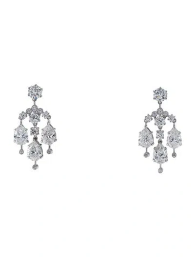 Pre-owned Kai Fine Jewelry 14k 5.46ctw Lab-grown Diamond Chandelier Earrings In Multi