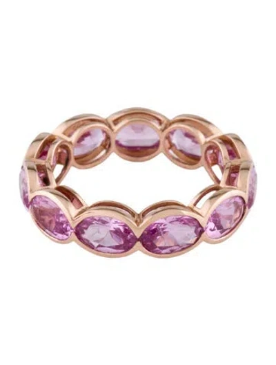 Pre-owned Kai Fine Jewelry 14k 5.66ctw Synthetic Sapphire Eternity Band In Multicolor
