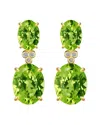 Kai Fine Jewelry 14k 6.03 Ct. Tw. Diamond & Peridot Drop Earrings