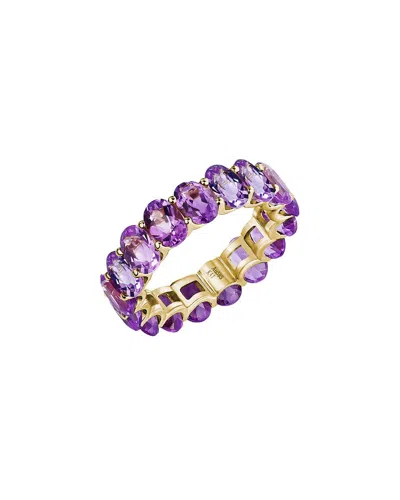 Kai Fine Jewelry 14k 7.60 Ct. Tw. Amethyst Eternity Ring In Purple