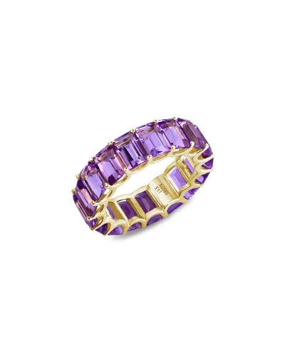 Kai Fine Jewelry 14k 9.00 Ct. Tw. Amethyst Eternity Ring In Purple