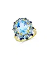 Kai Fine Jewelry 14k 9.15 Ct. Tw. Gemstone Cocktail Ring