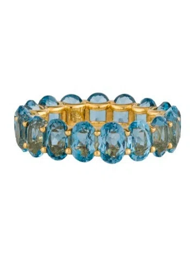 Pre-owned Kai Fine Jewelry 14k 9.80ctw Topaz Nora Eternity Band In Multicolor