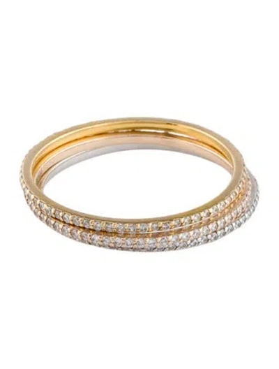 Pre-owned Kai Fine Jewelry 14k Diamond Eternity Ring Set In Multi
