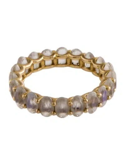 Pre-owned Kai Fine Jewelry 14k Moonstone Nora Eternity Ring In Multi