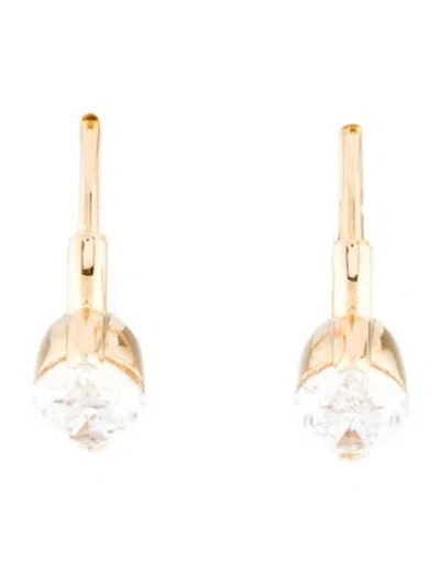 Pre-owned Kai Fine Jewelry 14k Pure Glow 2.06ctw Lab-grown Diamond Hoop Earrings In Multi