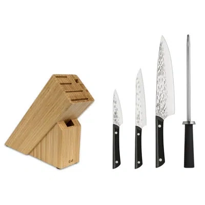 Kai Pro 5 Piece Knife Block Set In Black