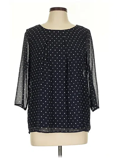 Pre-owned Kaileigh 3/4 Sleeve Blouse In Black