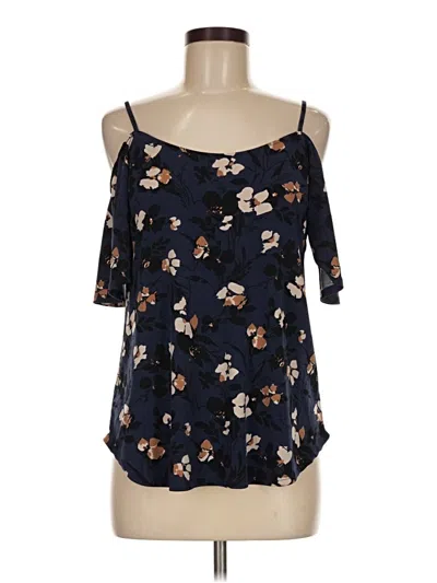Pre-owned Kaileigh 3/4 Sleeve Blouse In Blue