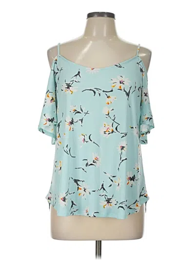 Pre-owned Kaileigh 3/4 Sleeve Blouse In Teal