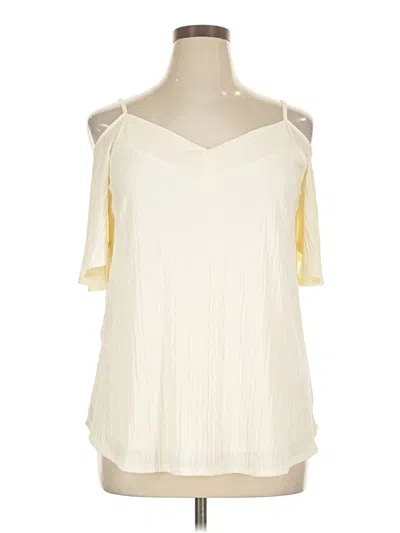 Pre-owned Kaileigh 3/4 Sleeve Blouse In White