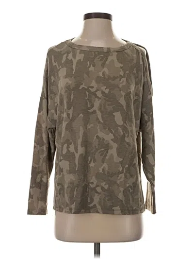 Pre-owned Kaileigh 3/4 Sleeve T-shirt In Brown