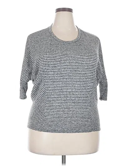 Pre-owned Kaileigh 3/4 Sleeve T-shirt In Gray