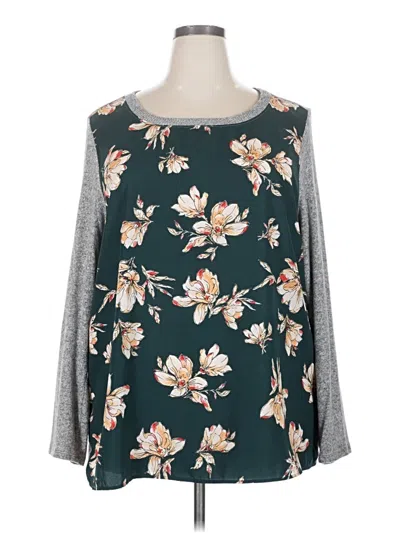 Pre-owned Kaileigh 3/4 Sleeve T-shirt In Teal