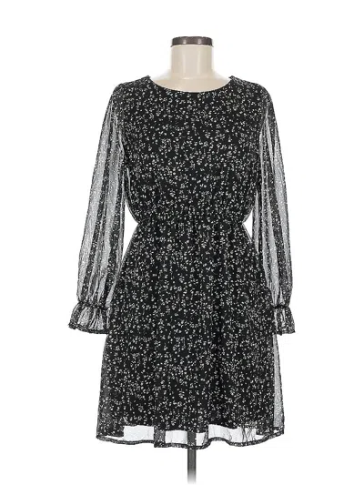 Pre-owned Kaileigh Casual Dress In Black