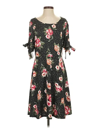 Pre-owned Kaileigh Casual Dress In Black