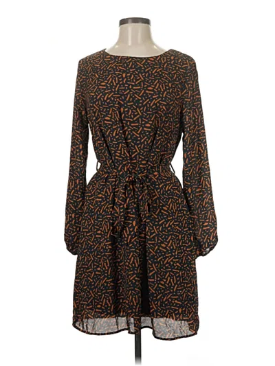 Pre-owned Kaileigh Casual Dress In Brown
