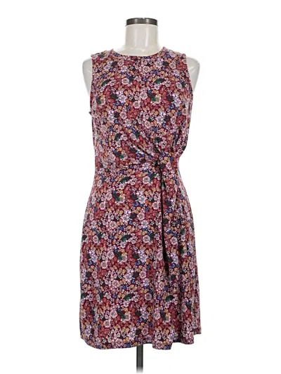 Pre-owned Kaileigh Casual Dress In Burgundy