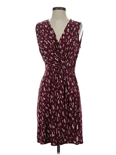 Pre-owned Kaileigh Casual Dress In Burgundy