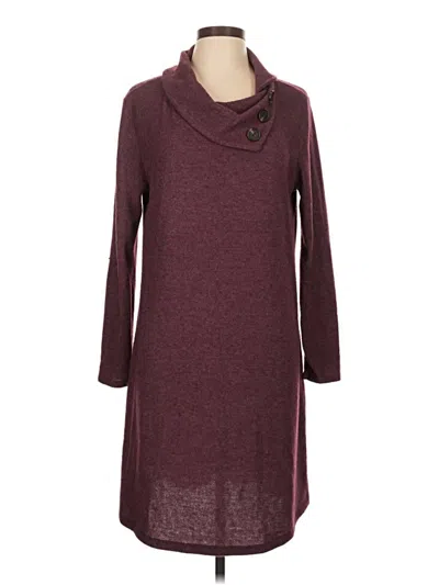 Pre-owned Kaileigh Casual Dress In Burgundy