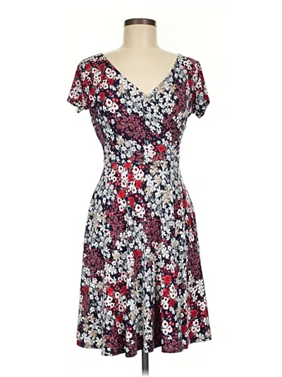 Pre-owned Kaileigh Casual Dress In Burgundy