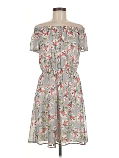 Pre-owned Kaileigh Casual Dress In Gray