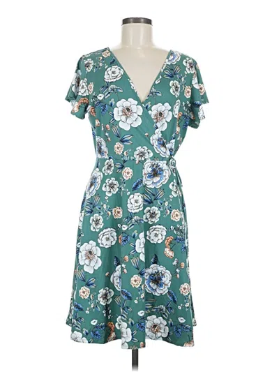 Pre-owned Kaileigh Casual Dress In Teal