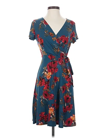 Pre-owned Kaileigh Casual Dress In Teal